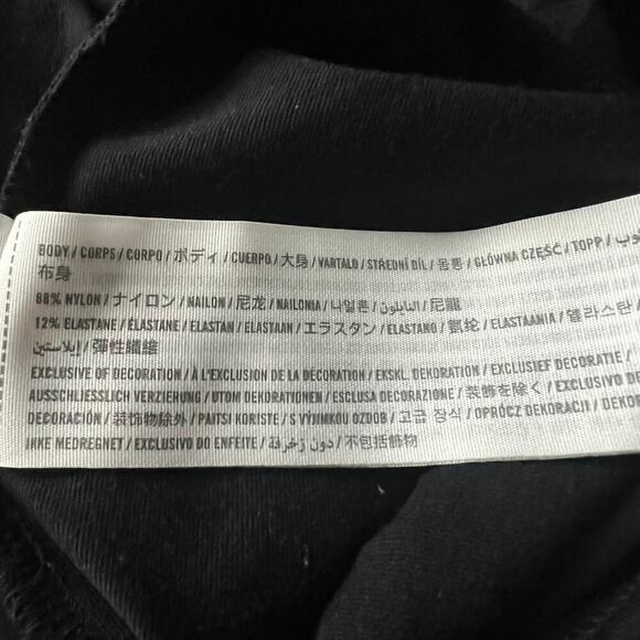 Abercrombie & Fitch Woman’s Square Neckline Black Corset Style Top- Size M - Picture 5 of 7